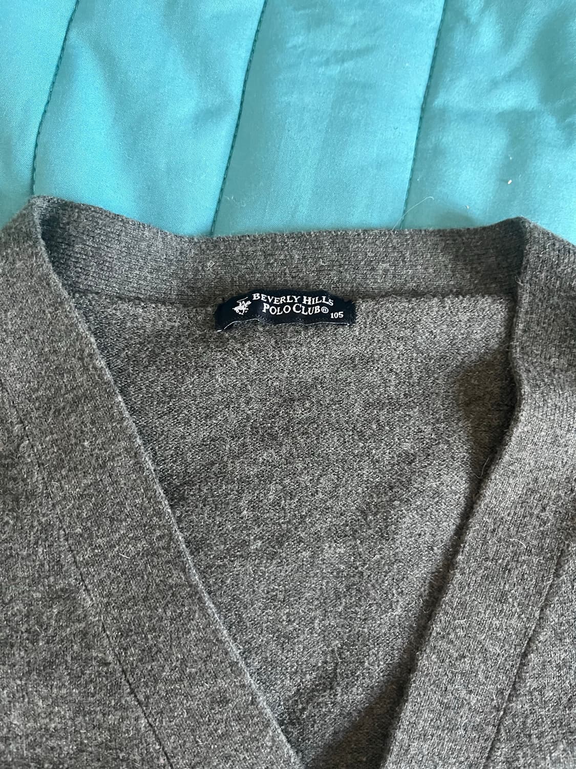 폴로 그레이 가디건 105 상품이미지2