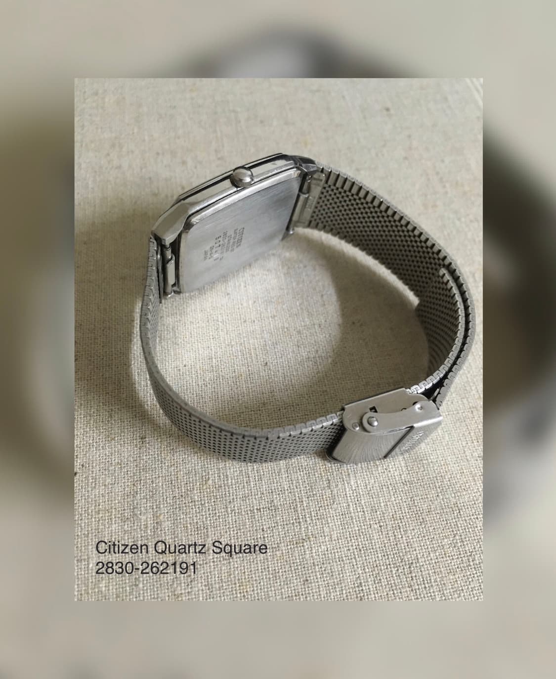 1990s Citizen Quartz Square 빈티지 시계 상품이미지3