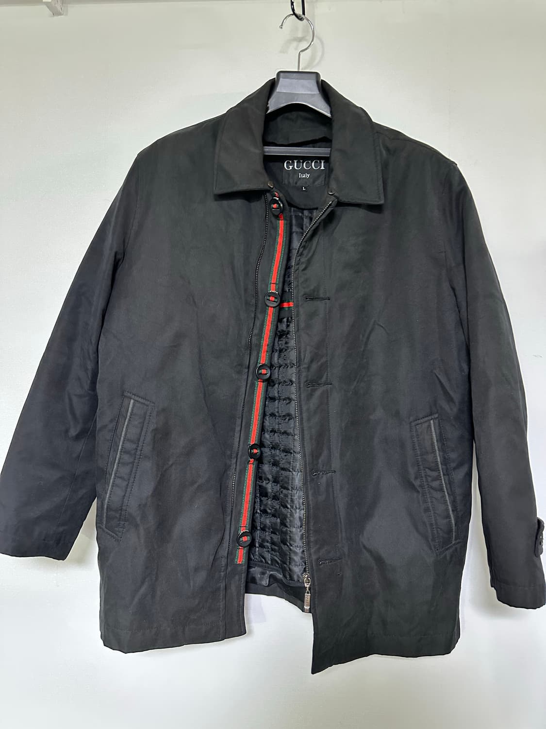 구찌 블랙 코트 L 상품이미지1