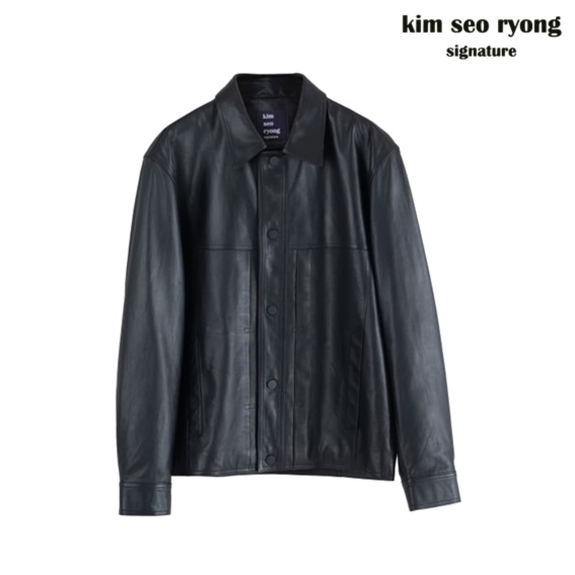 [새상품 / 105] 베지터블 리얼 레더 트러커 자켓 (가죽 자켓) 상품이미지3