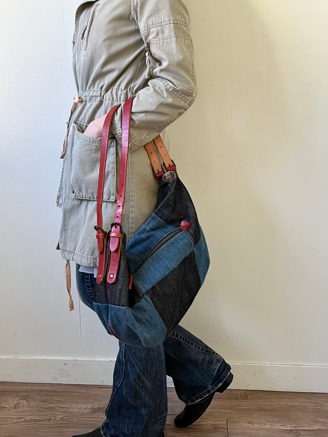 Japan vtg 데님 보부상백  상품이미지10