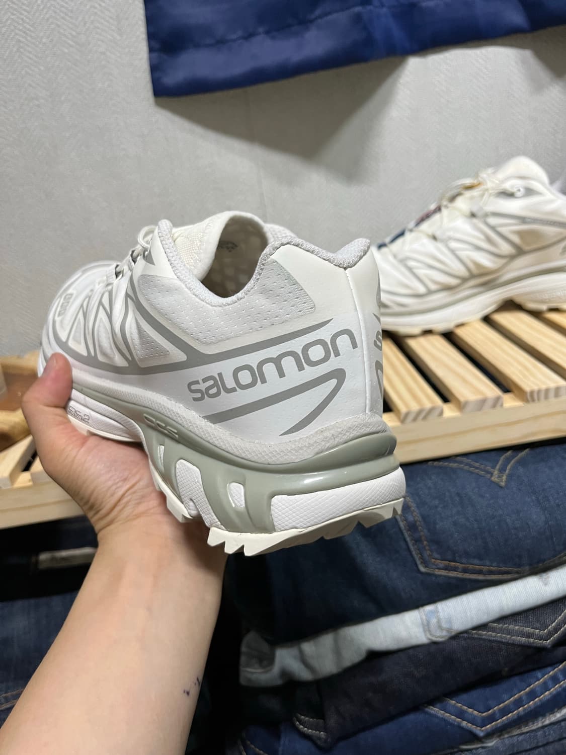 살로몬 XT6 화이트 루나락 등산화 패션화 255mm  상품이미지2