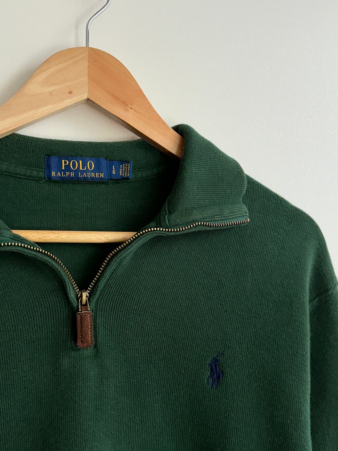 폴로 랄프로렌 반집업 니트 L 상품이미지4