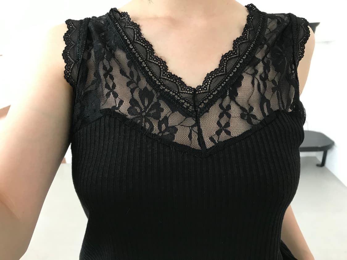 vintage lace sleeveless 상품이미지1