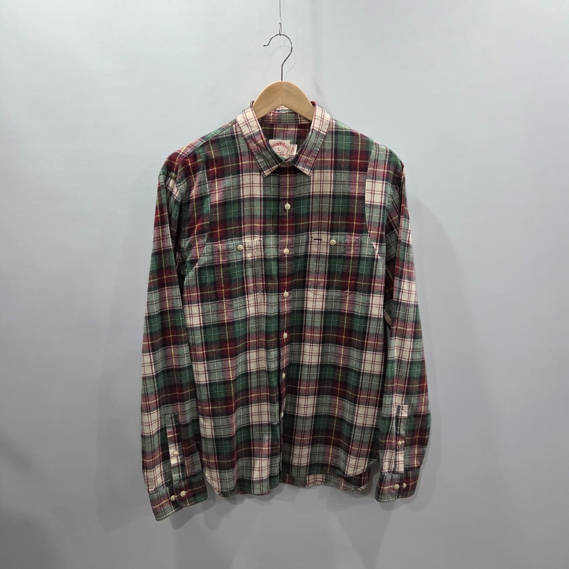 브룩스브라더스 더블포켓 체크셔츠 L  상품이미지1