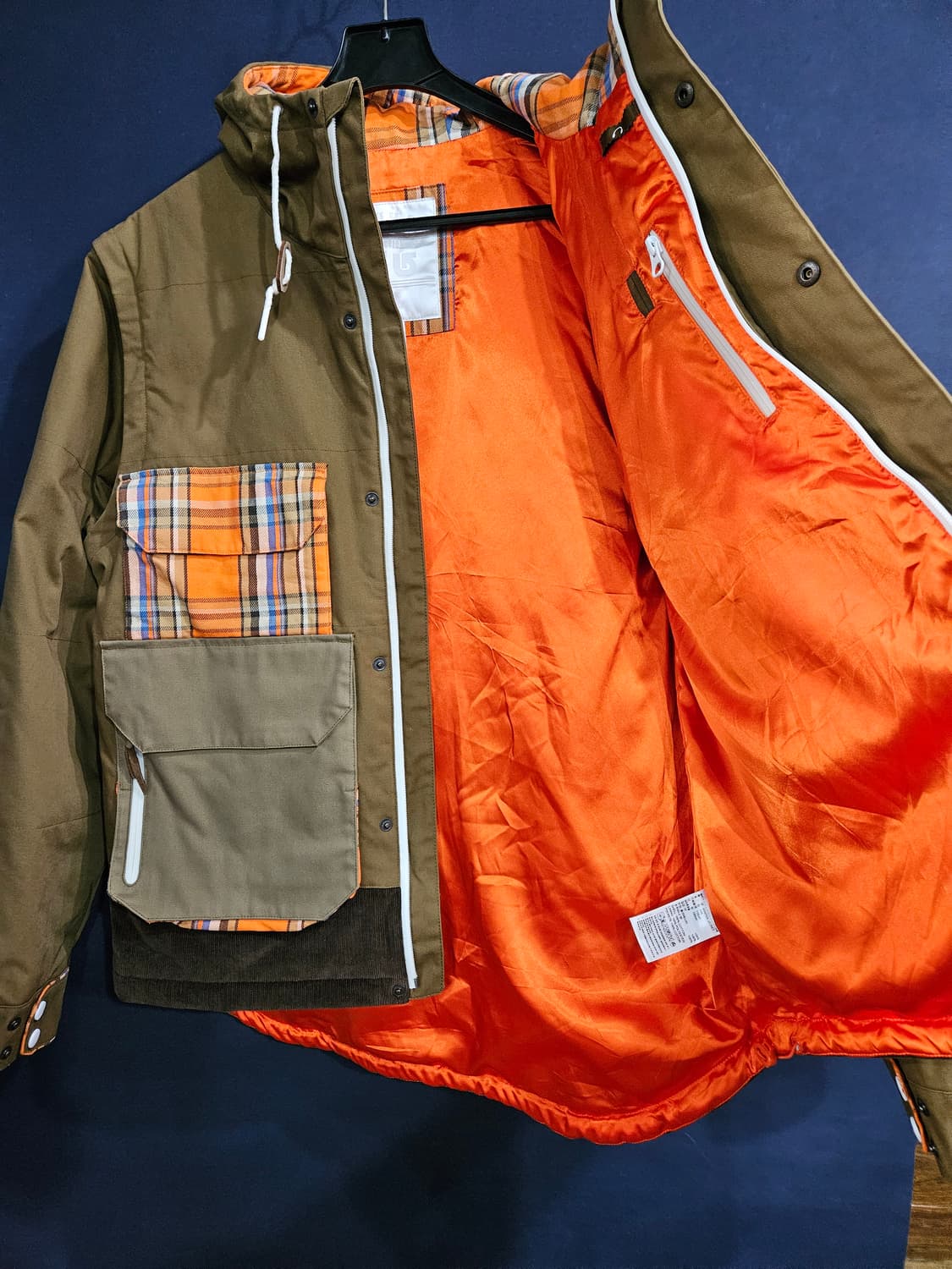 아디다스 글루바인 콜라보 카키배색 남성 110~115 야상점퍼 자켓  상품이미지8