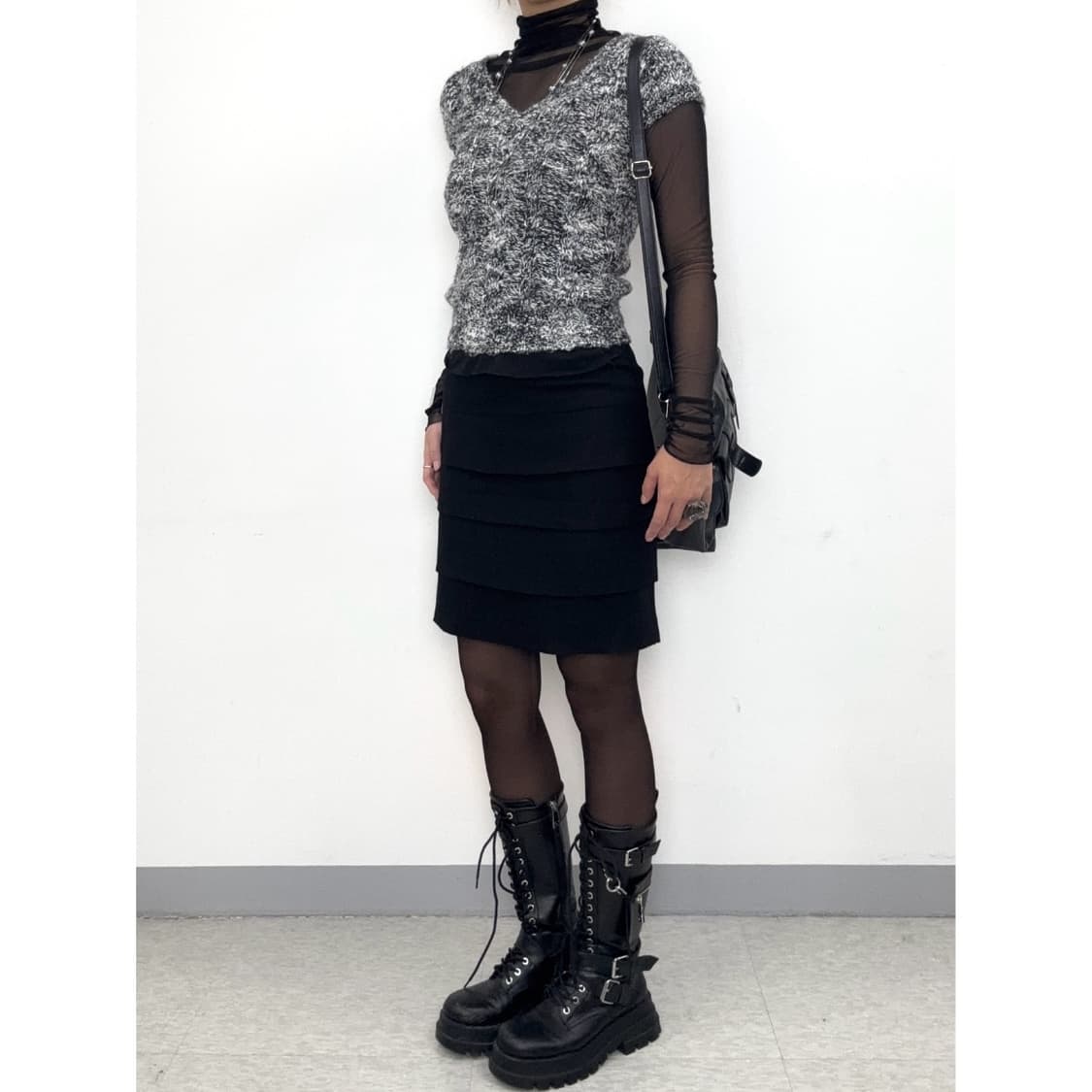 빈티지 그레이 니트 상품이미지3