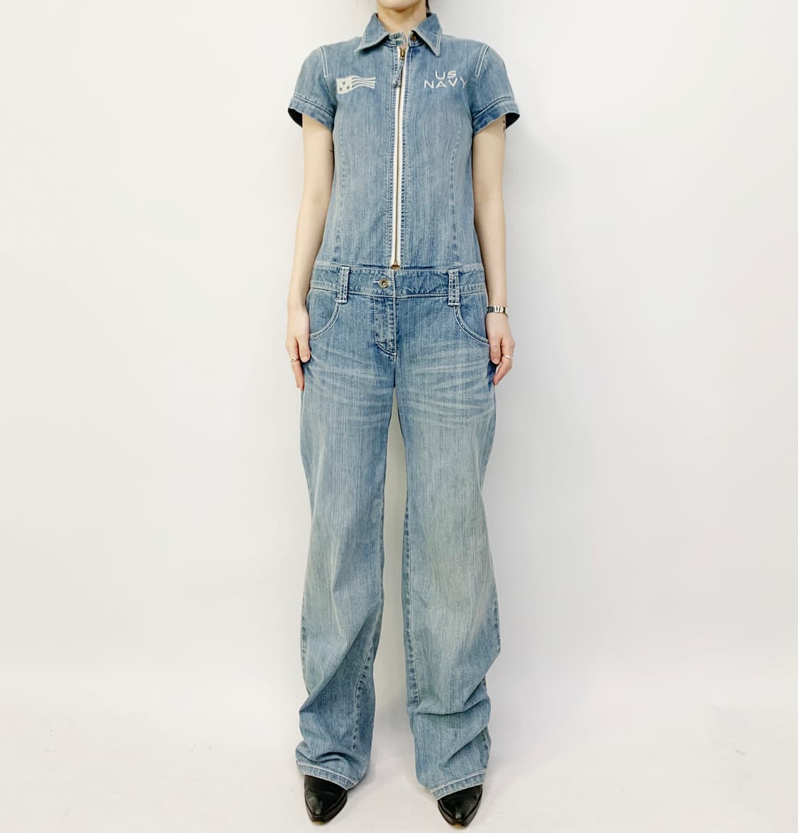 아비렉스 데님 점프수트 상품이미지4