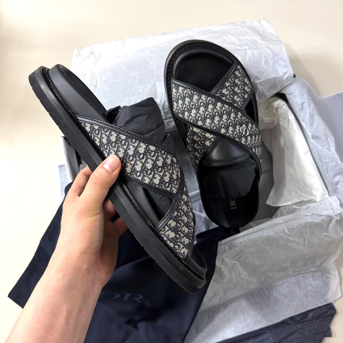 [백화점판/42]디올 오블리크 아쿠아 슬리퍼 상품이미지7