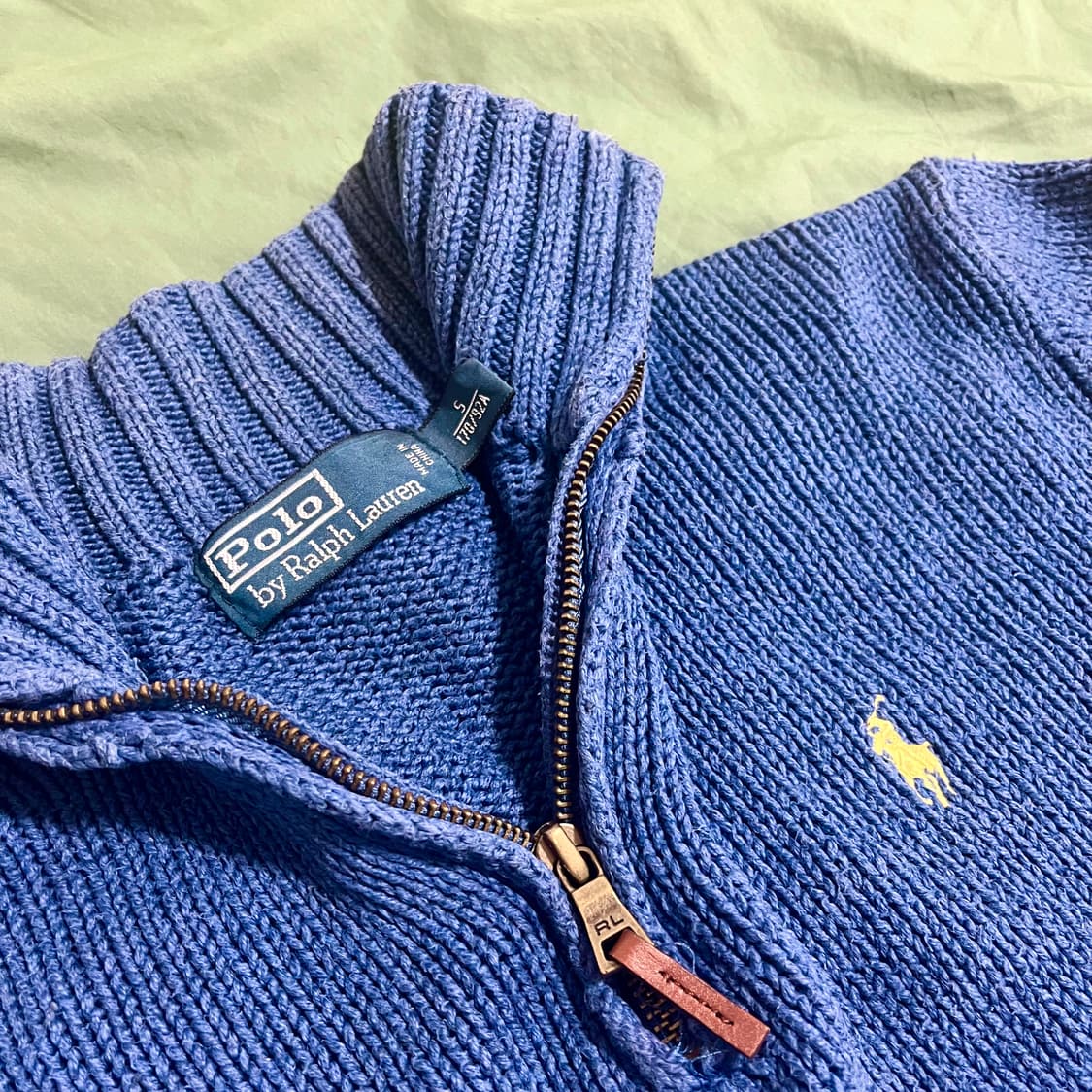 폴로 하프집업 니트 스웨터 상품이미지3