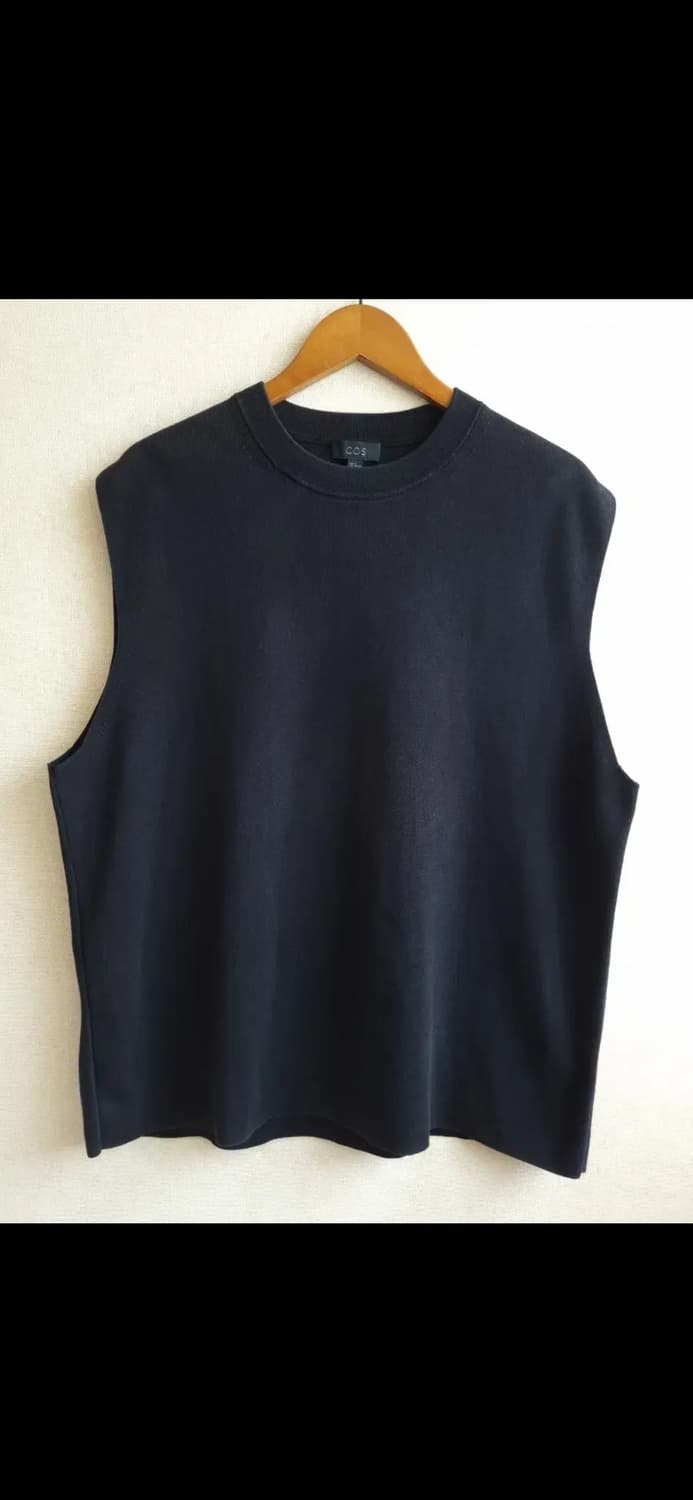 COS 코스 남성 블랙 베스트 슬리브리스 탑 상품이미지2