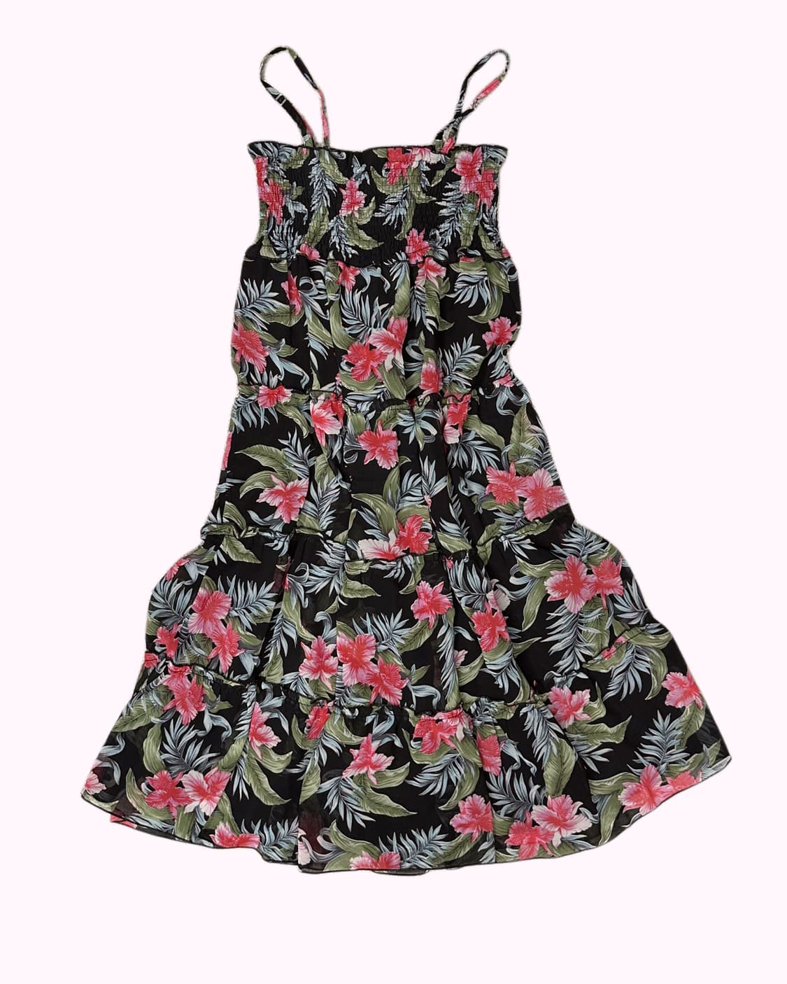 flower pattern lace-up dress 상품이미지4