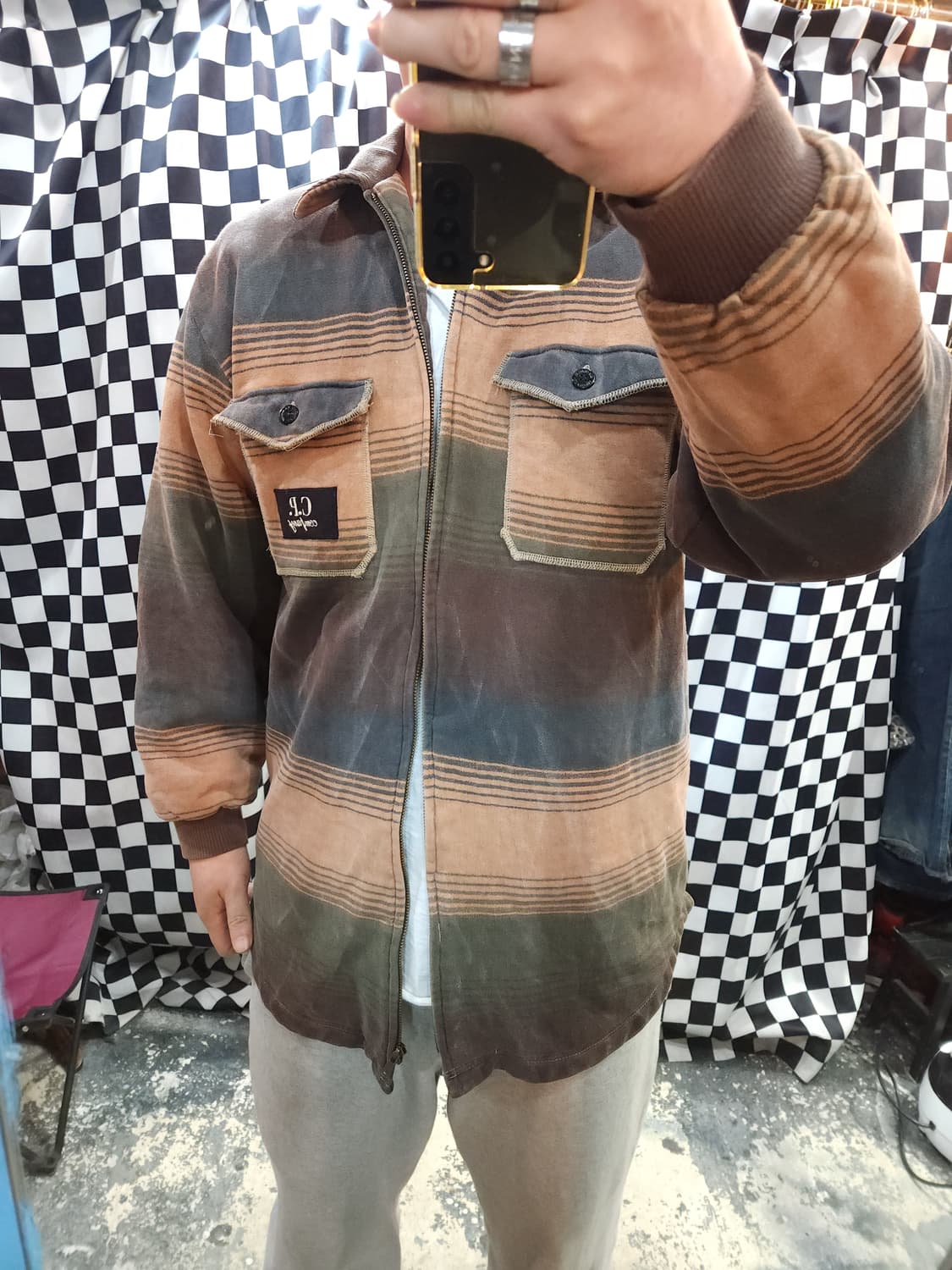 cp 컴퍼니 90s 스트라이프 누빔점퍼  상품이미지9