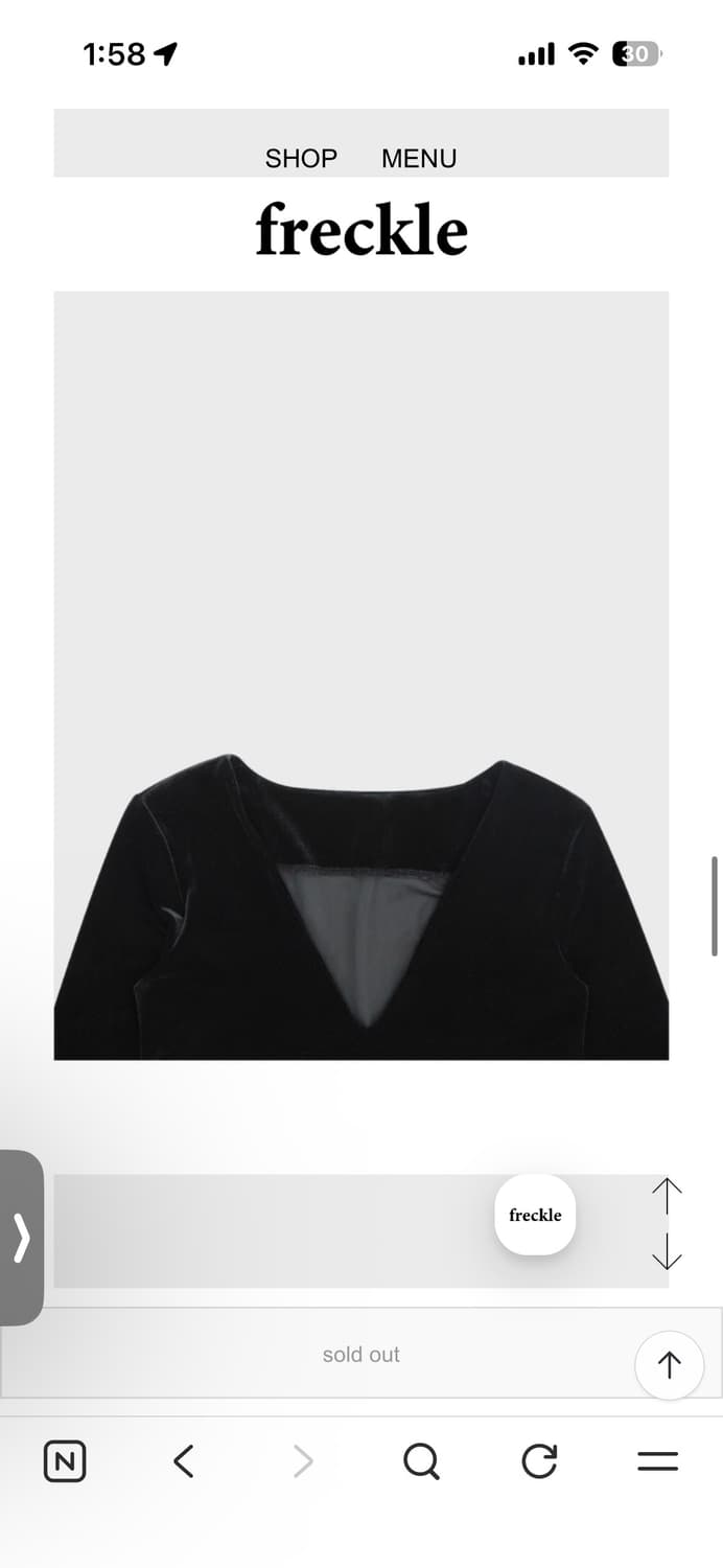 프레클 벨벳 원피스 상품이미지5