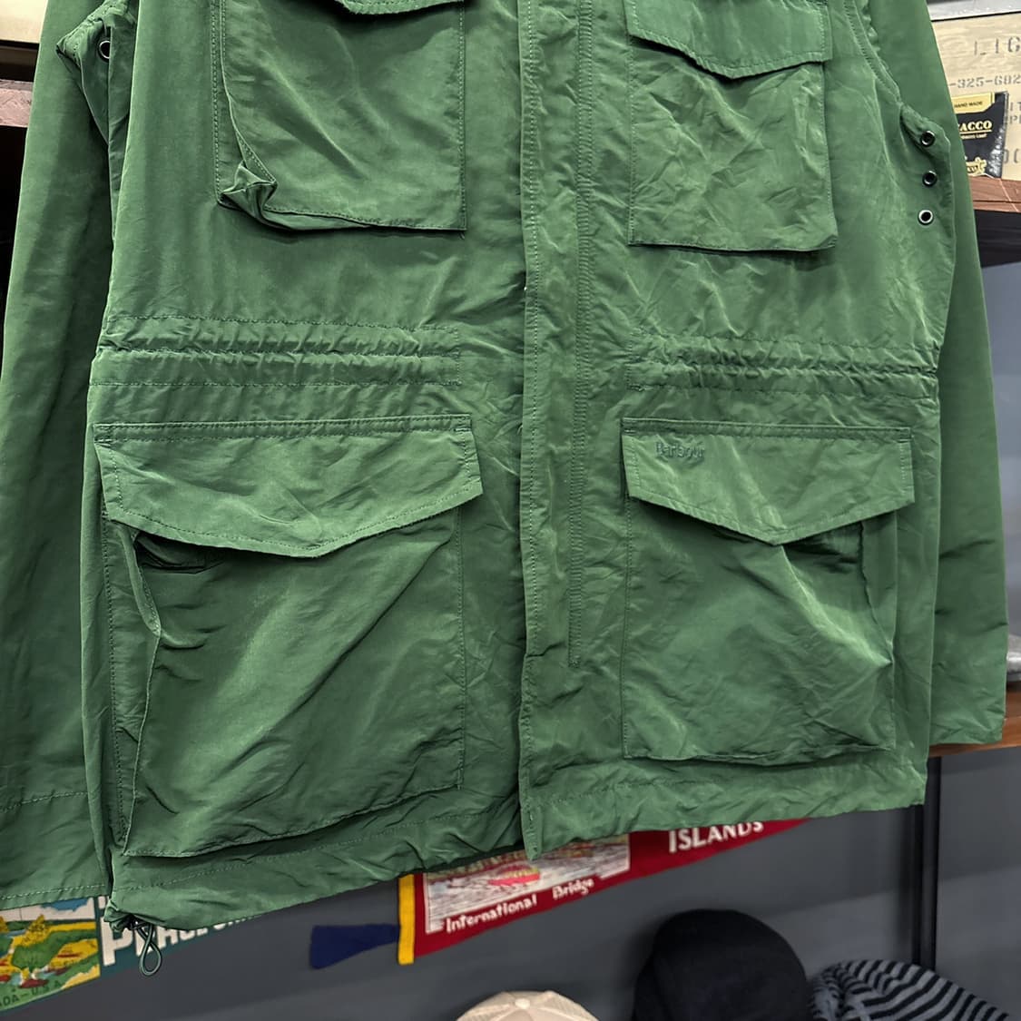 바버 밀리터리 모티브 M-65 레인파카 필드자켓 N1148 상품이미지4