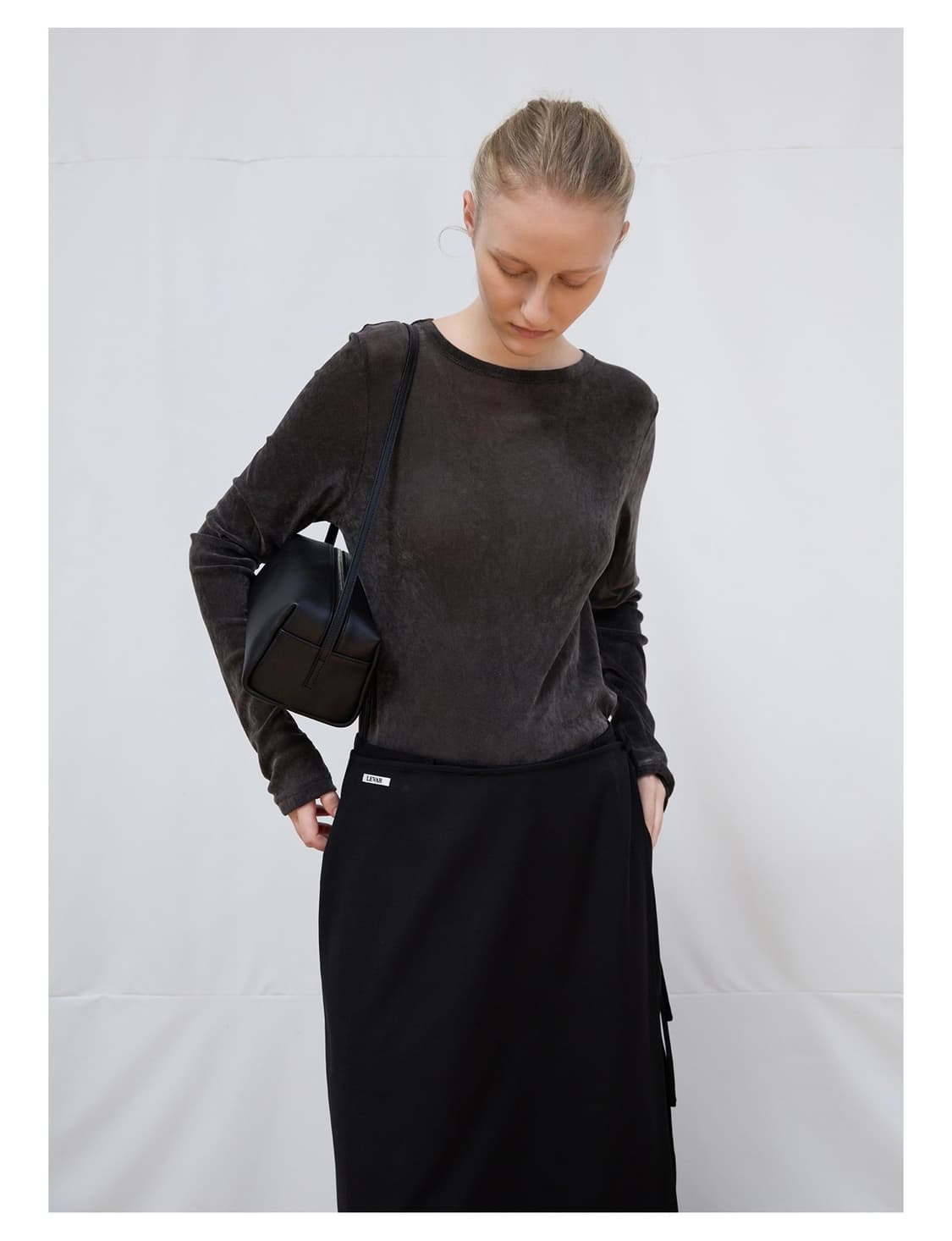 르바 벨벳 레이어드 티셔츠 상품이미지2