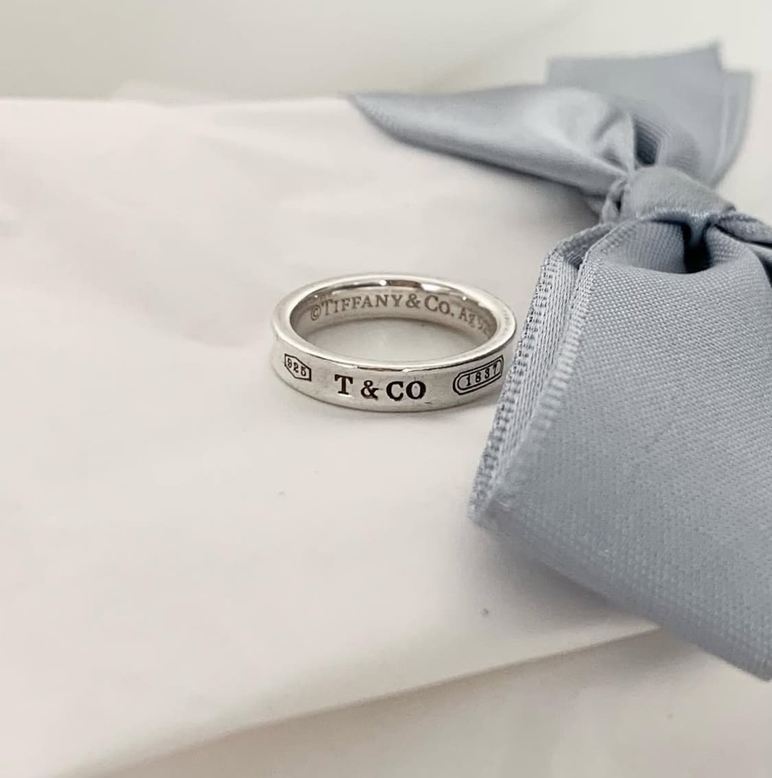 빈티지 티파니앤코 1837 스털링 실버 반지 상품이미지7
