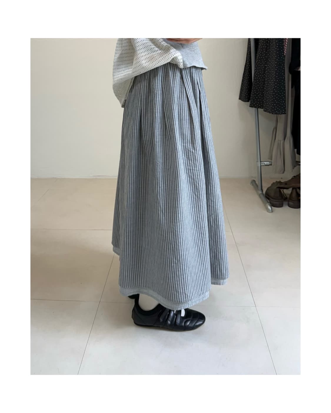 빈티지 리버서블 스커트 상품이미지2