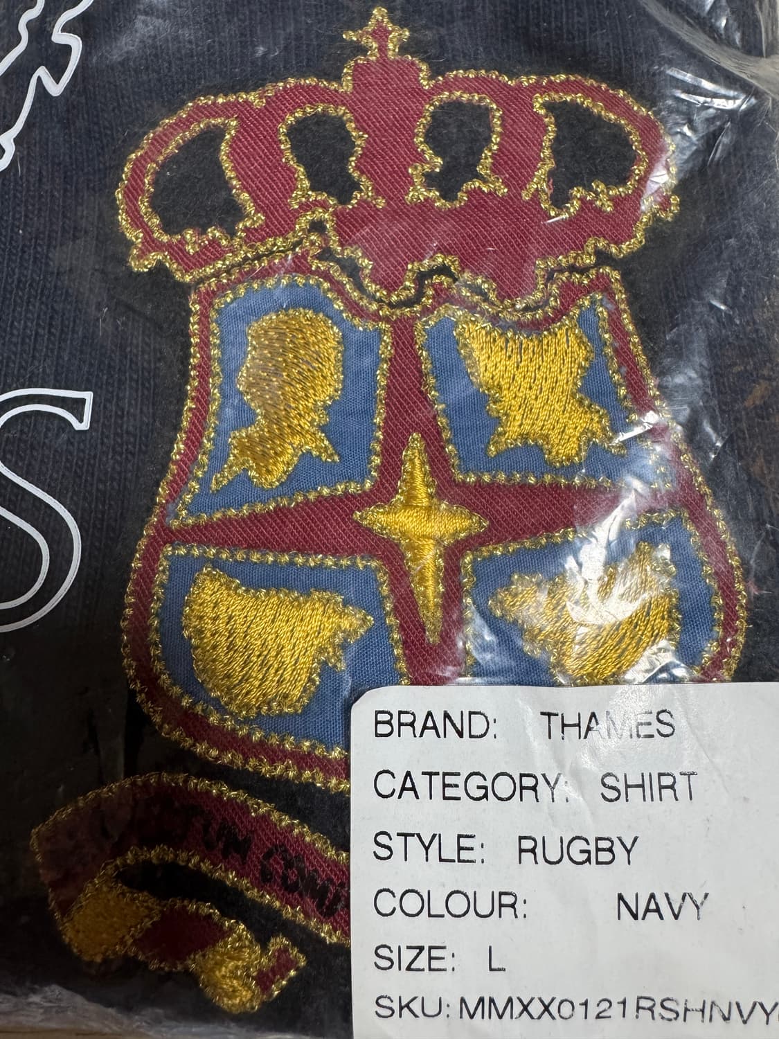 템즈 thames 머레이필드 럭비셔츠 L 상품이미지4