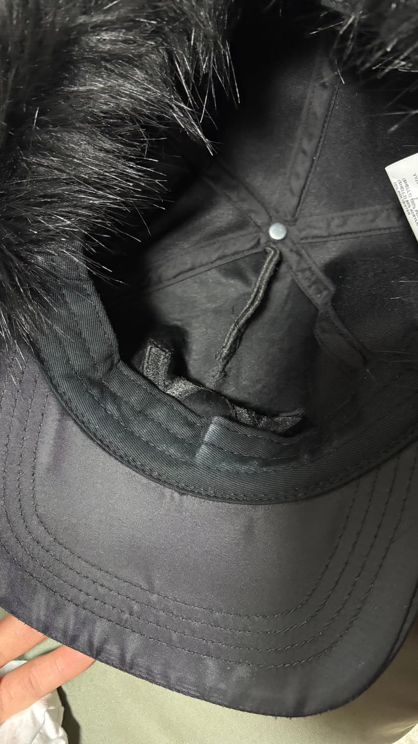 OPENYY Yy 포우 퍼 이어플랩 캡 블랙 상품이미지5