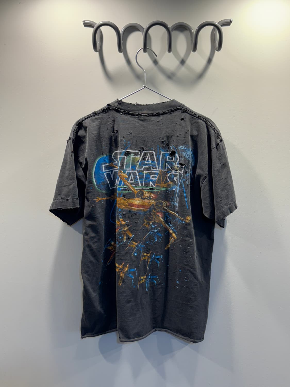 90s star wars movie merch faded t shirt 상품이미지5