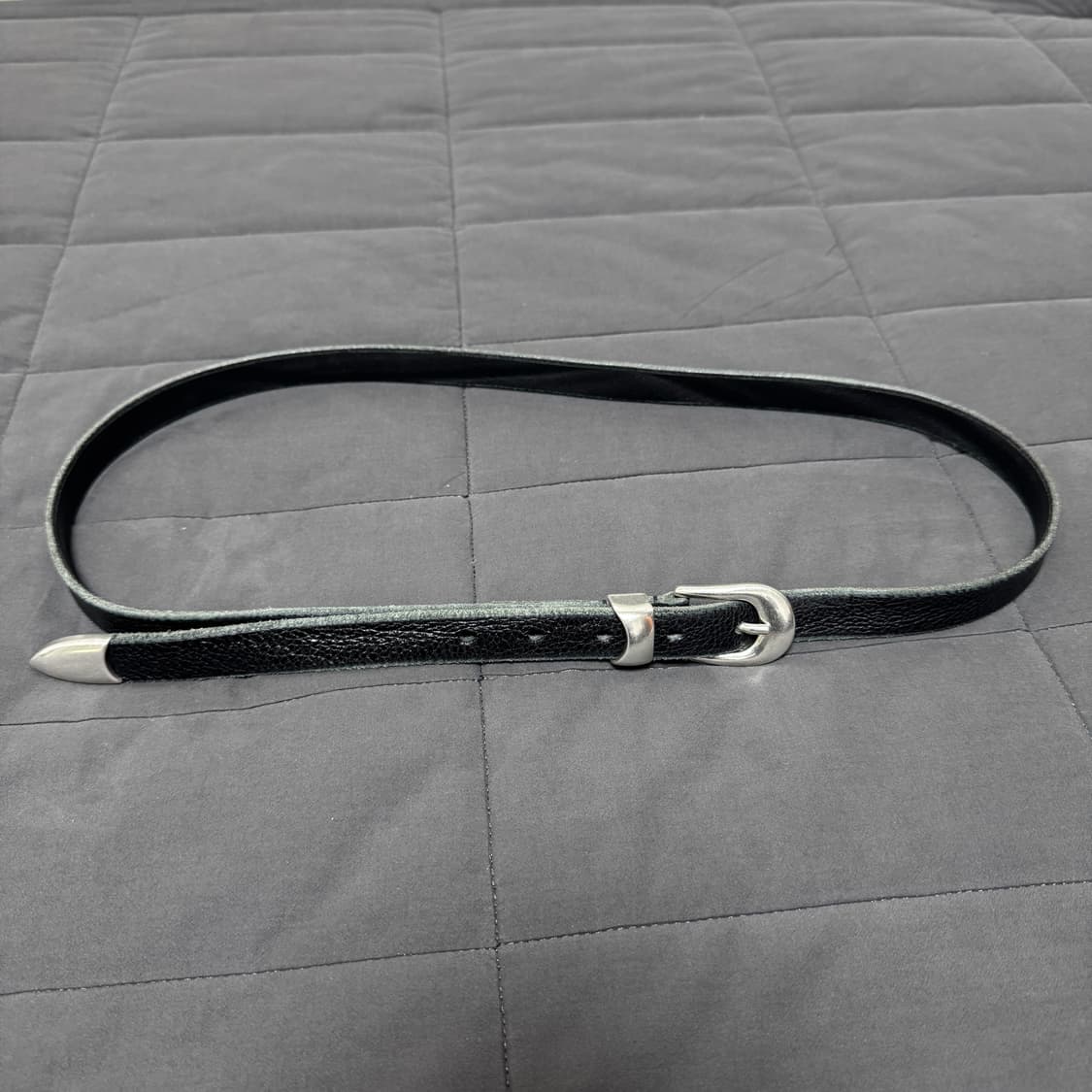 아워레가시 2cm 레더 블랙 벨트 새상품 상품이미지2