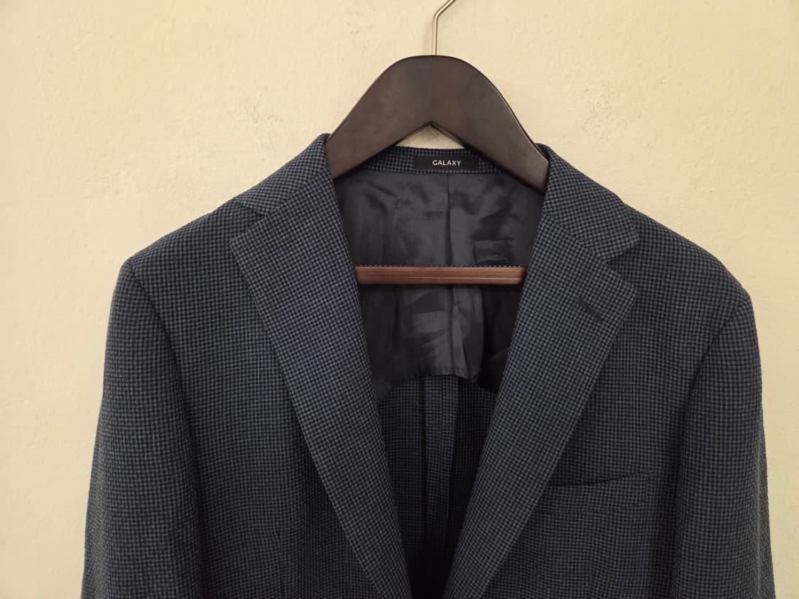 갤럭시 체크 패턴 남성 자켓 48B 상품이미지2