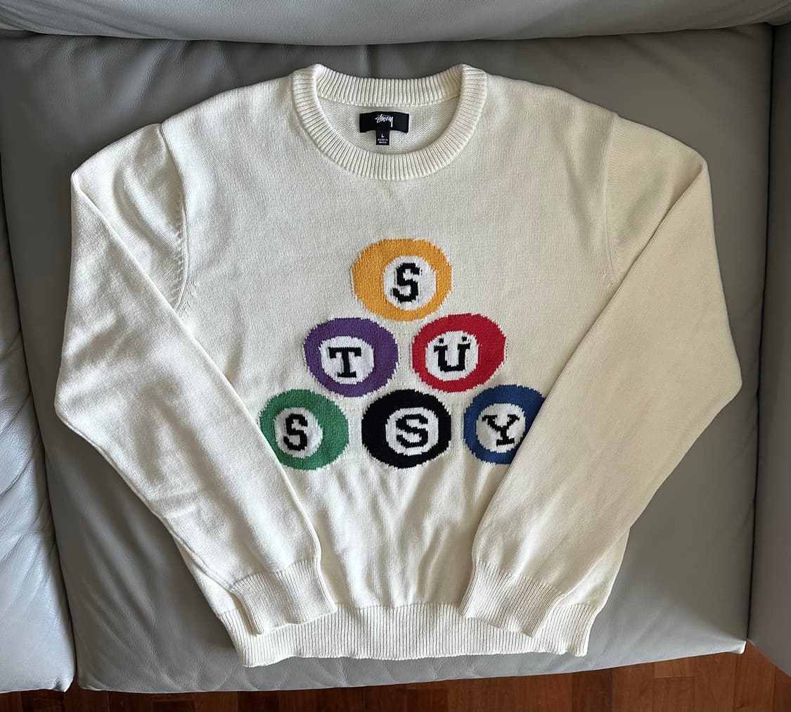 스투시 빌리아드 스웨터 니트 L 상품이미지2