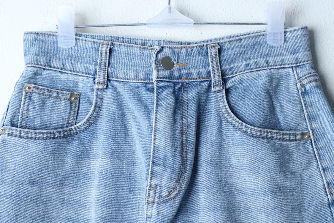 W(M) 엠블러 반바지 팬츠 데님 청 숏 키치-P9989 상품이미지3