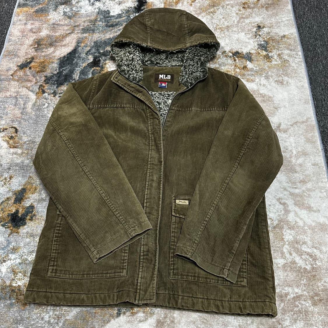 MLB 코듀로이 후드 재킷 상품이미지3