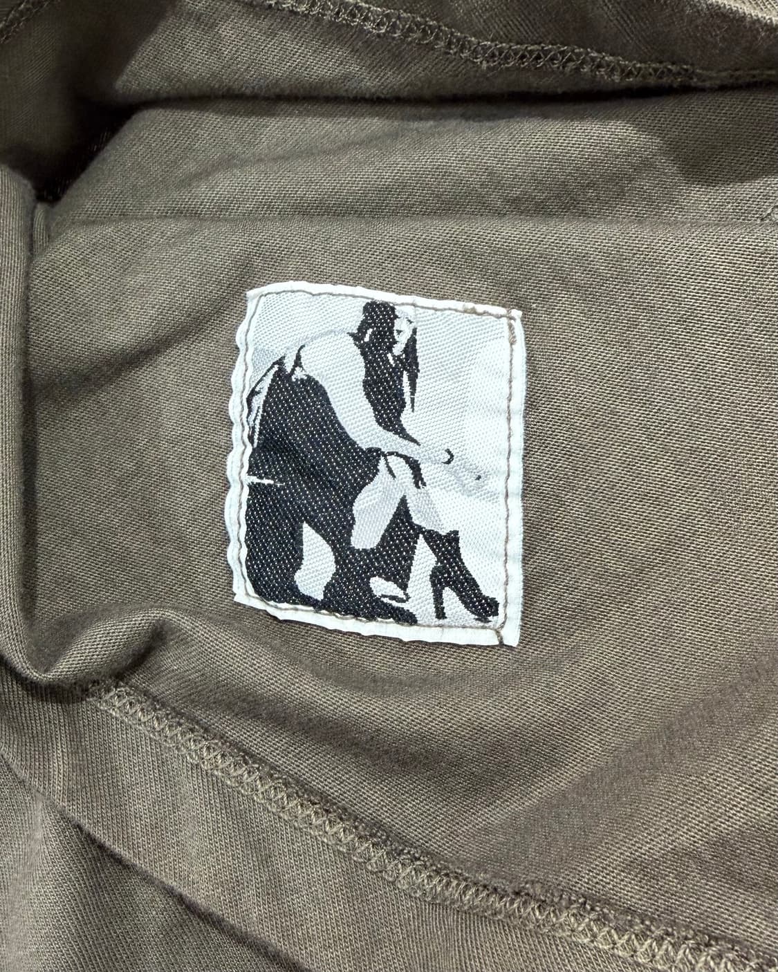 릭오웬스 카키 코튼 언발란스 스커트 상품이미지10