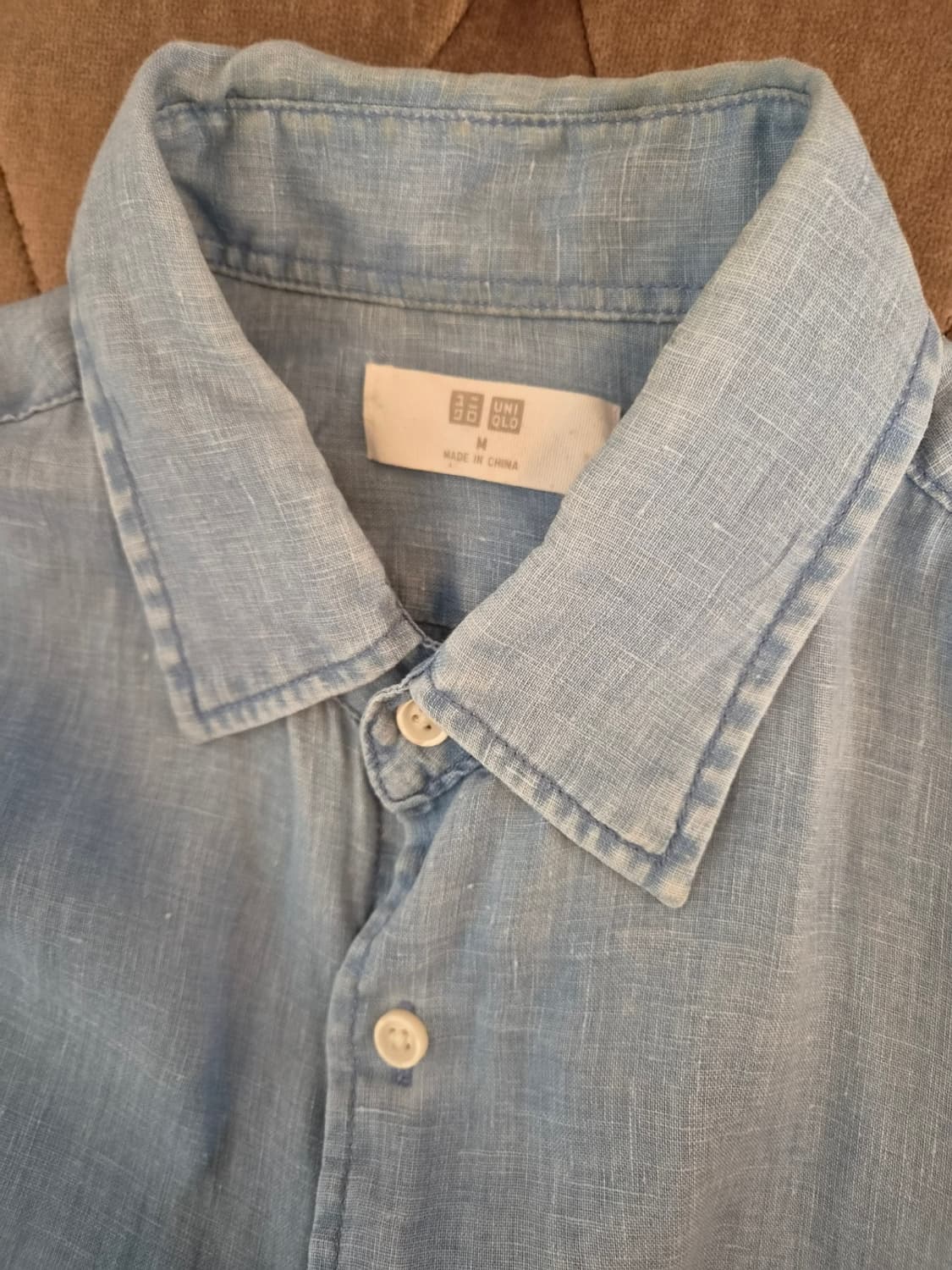 유니클로 남성 워싱린넨셔츠  M사이즈 상품이미지8