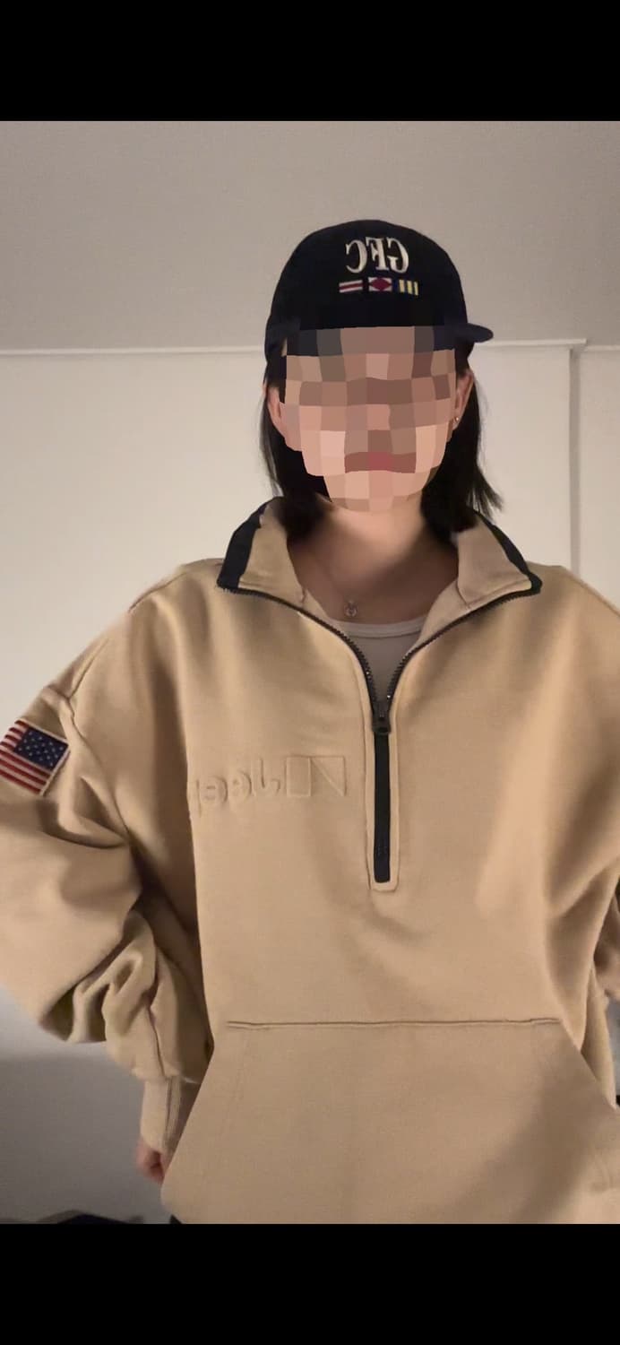 지프 빈티지 오리지널 반집업 후리스 상품이미지1