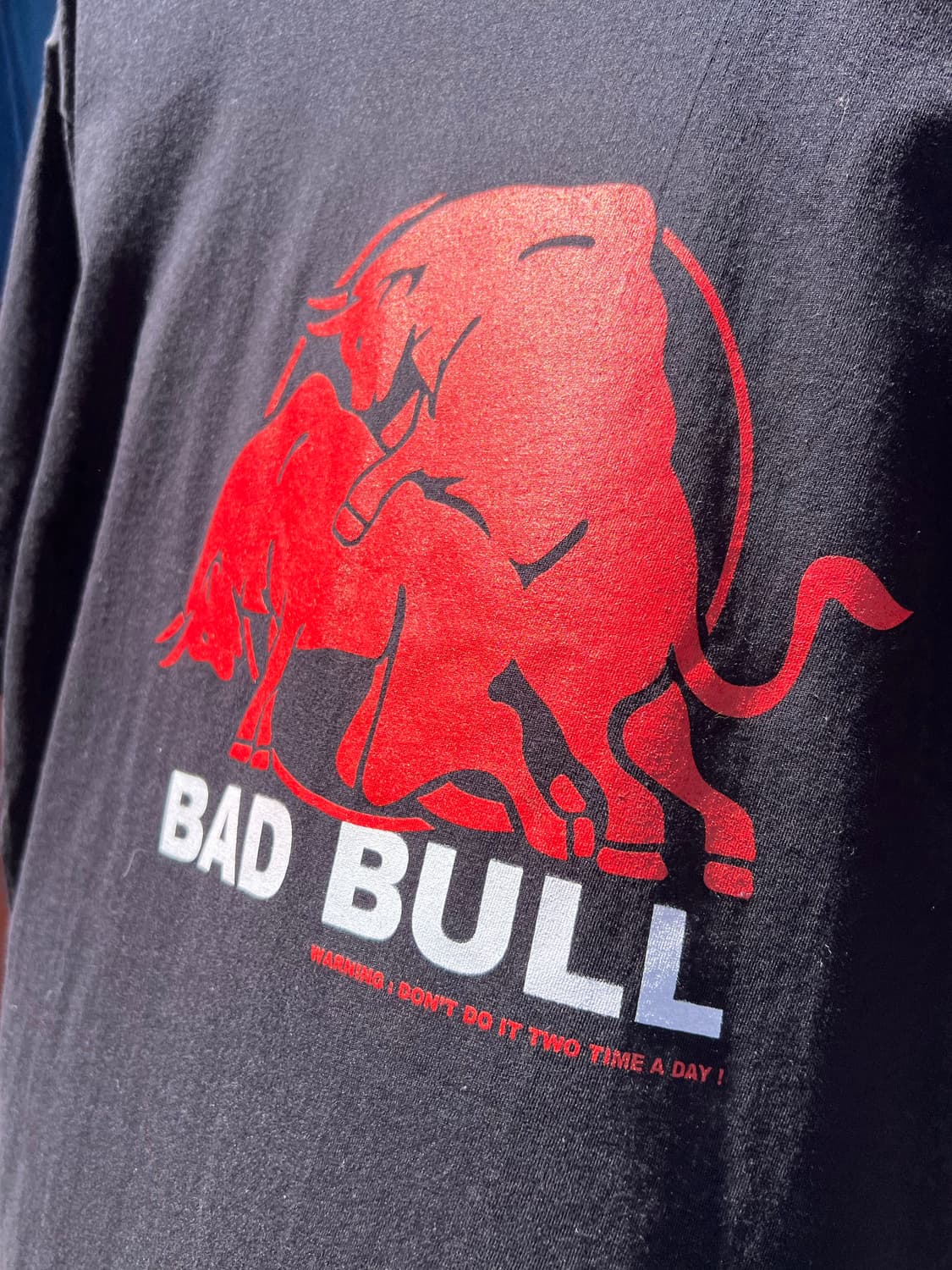 Red Bull Parody Bad Bull T Shirt 상품이미지2