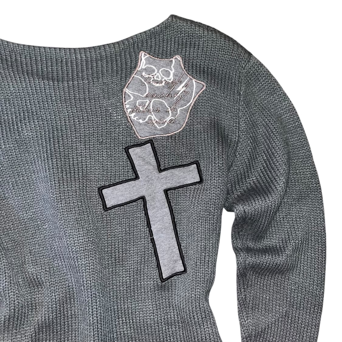 GHOST of HARLEM 고스트오브할렘 와플니트 원피스 y2k펑크갸루 상품이미지3