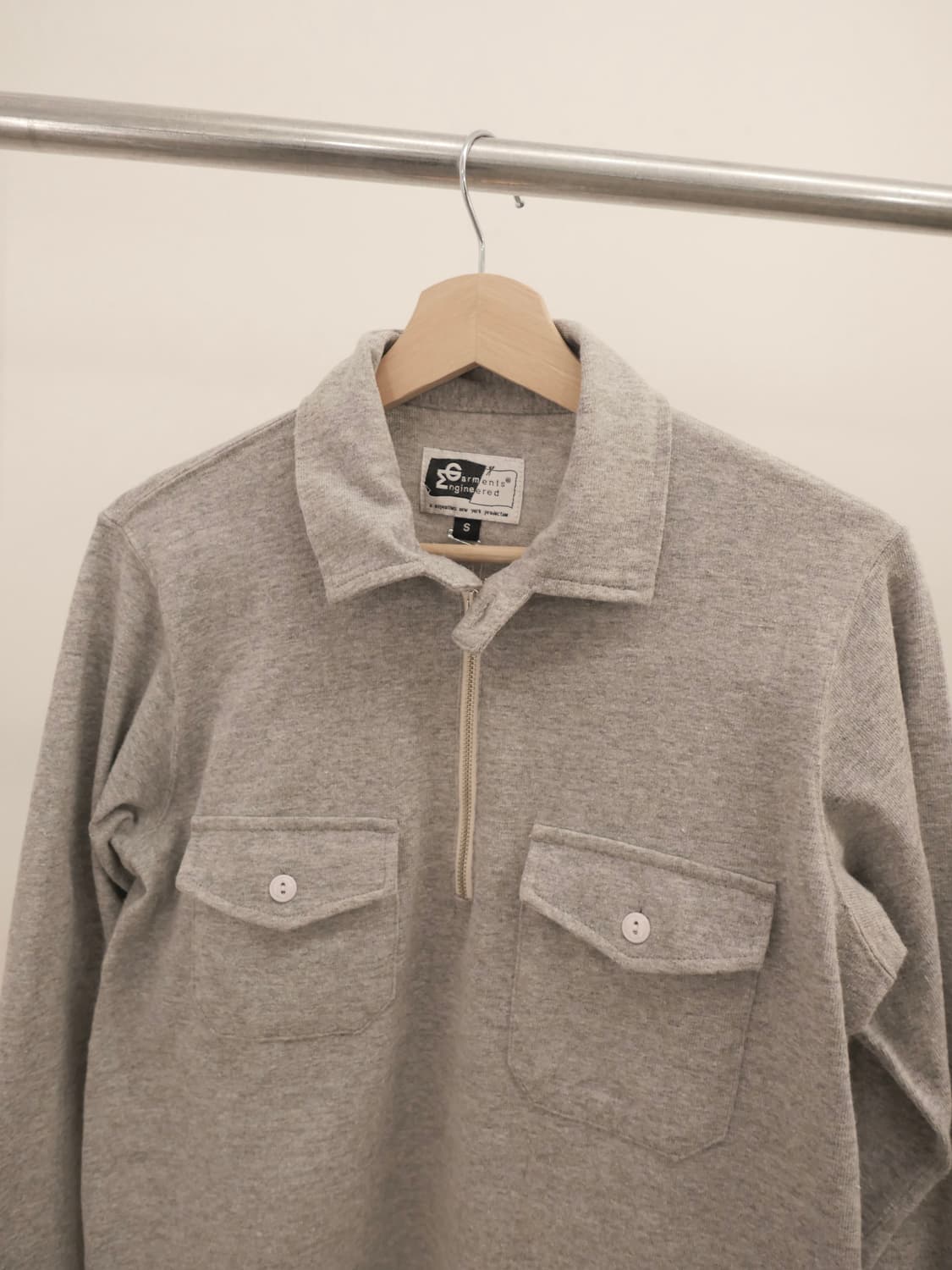 엔지어드 가먼츠 스웨트 폴로 하프집 상품이미지2