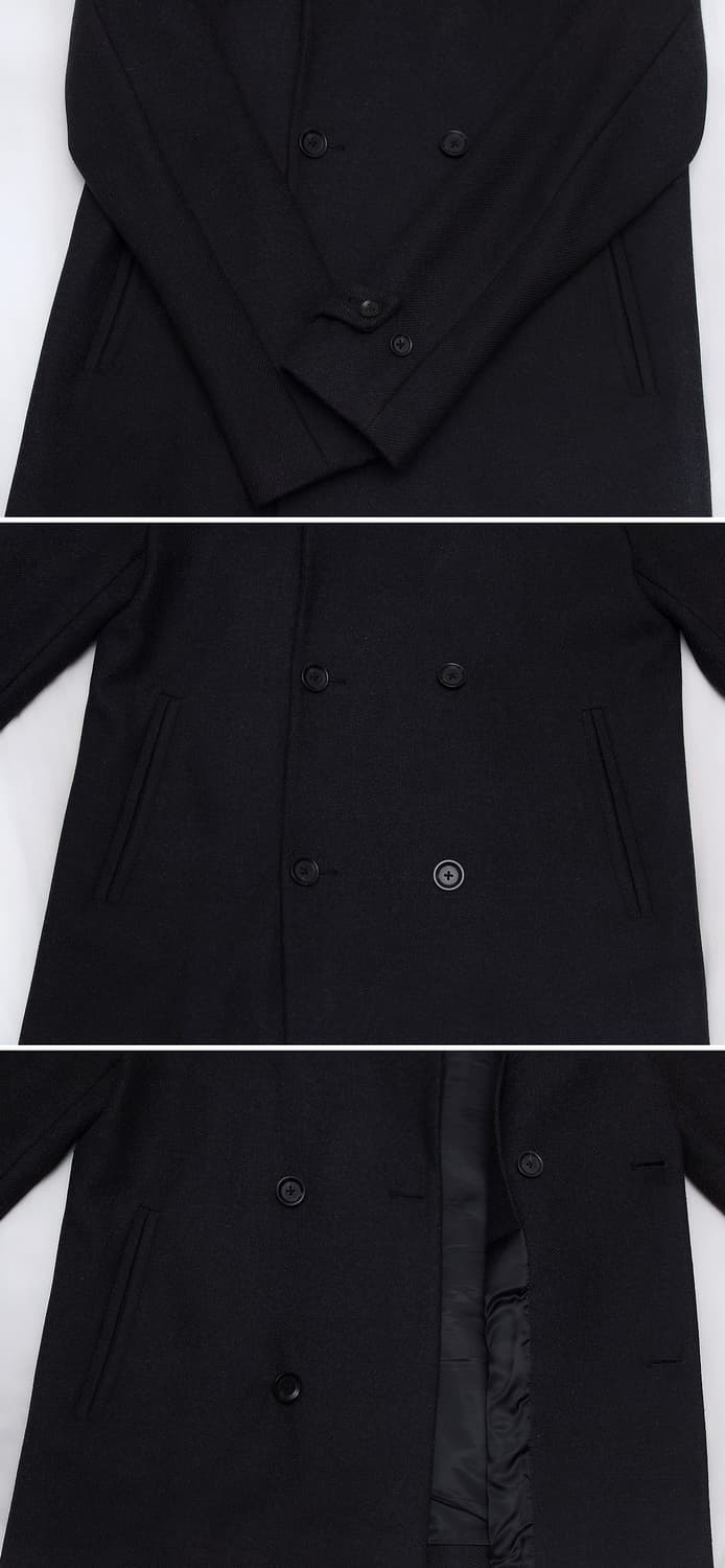 띠어리 (Theory) 버진울 캐시미어 더블 피코트 자켓 (100) 상품이미지6