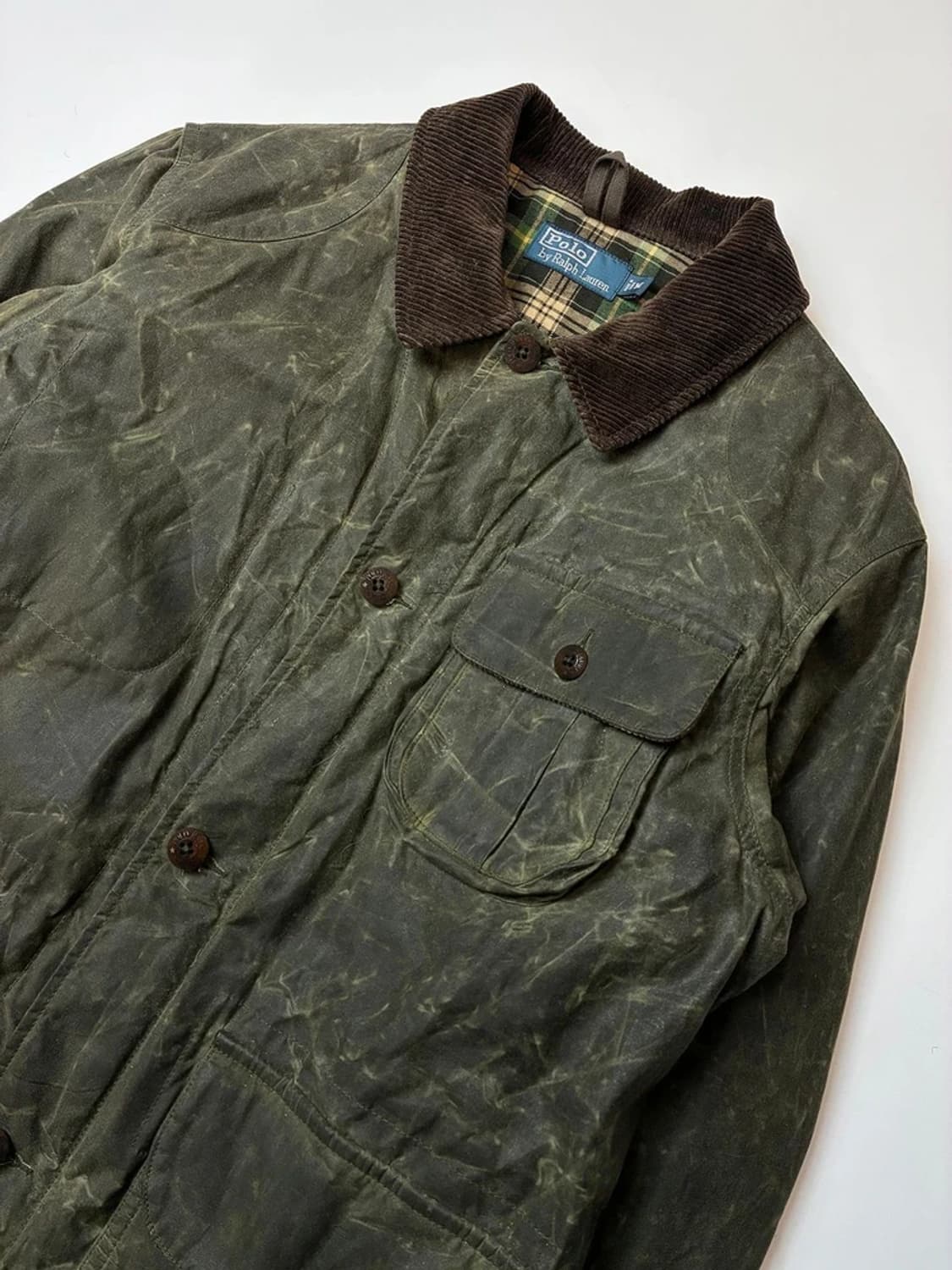 폴로 랄프로렌 90's 오일 클로스 왁스 모호크 헌팅 자켓 PN5654 상품이미지2