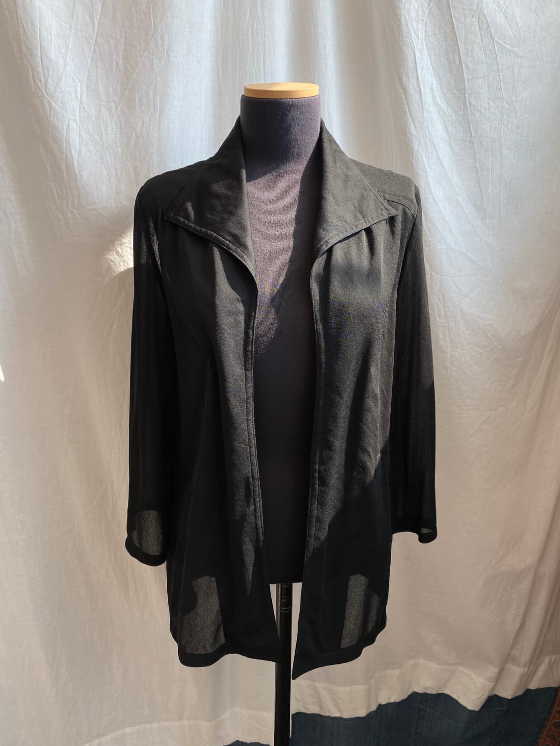 블랙 시스루 오픈자켓(M) 상품이미지1