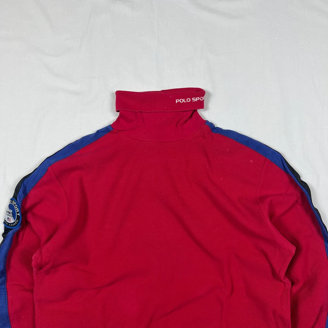 90‘s 폴로스포츠 polo sport 스펠아웃 아크틱 목폴라 긴팔티 상품이미지2