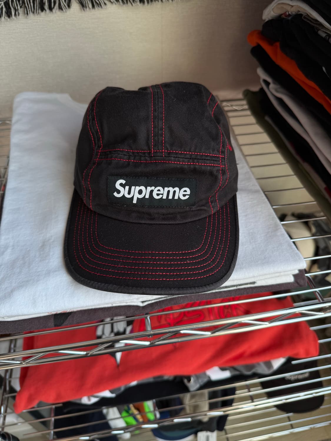 슈프림 콘트라스트 스티치 캠프캡 상품이미지2