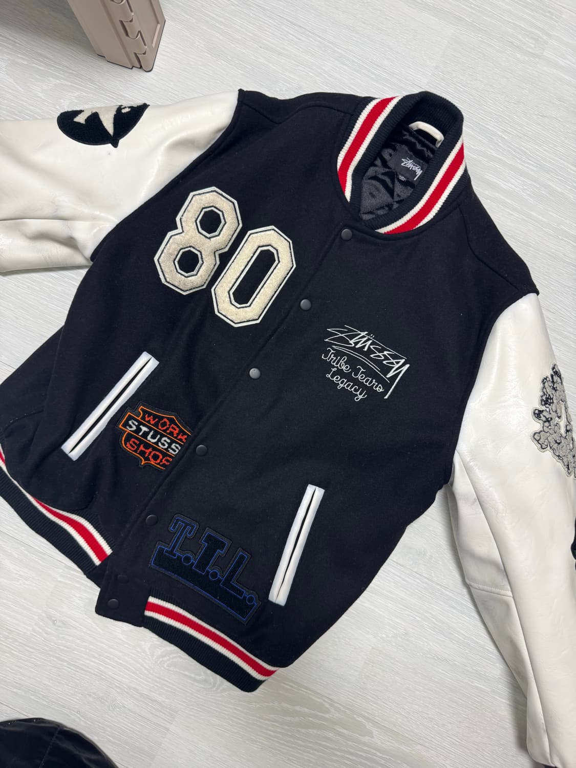 스투시 아워레가시 데님티어스 바시티 재켓 상품이미지1