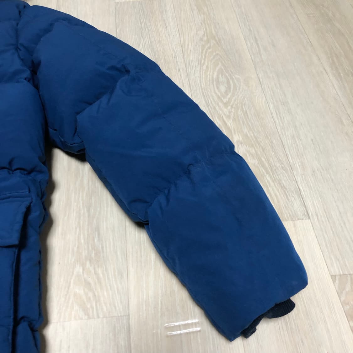 (M) 에디 바우어 EDDIE BAUER 카라코람 구스다운 패딩 파카 블 상품이미지8