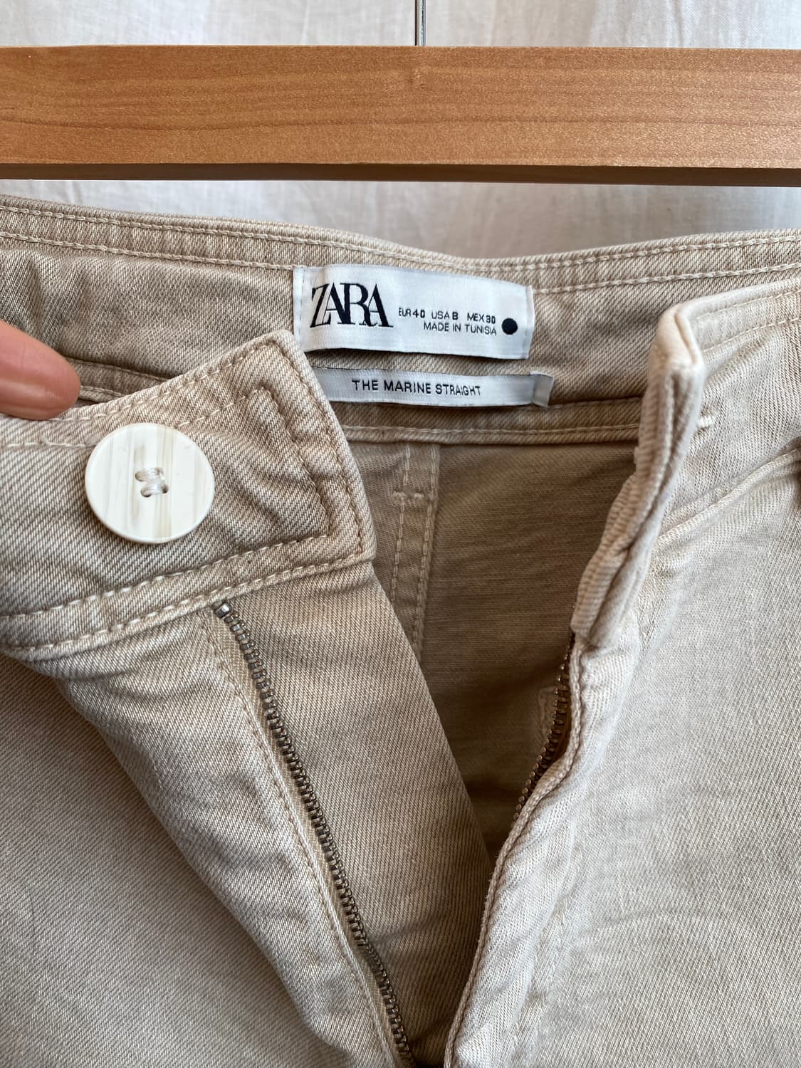 ZARA 베이지 스트레치 하프팬츠(L) 상품이미지5