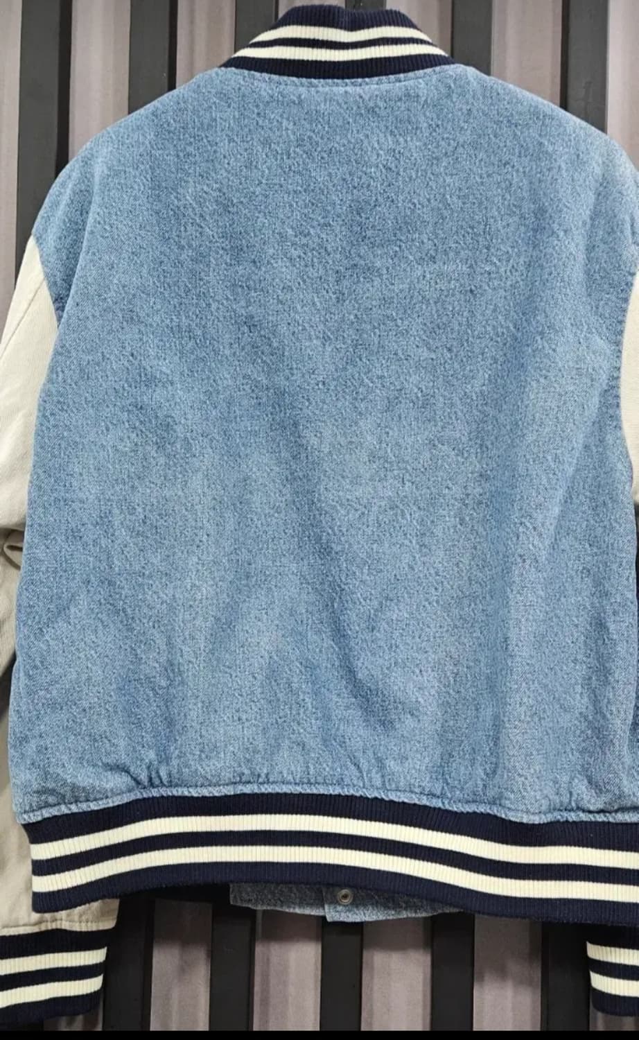 마리떼 프랑소와 데님 스타디움 바시티 자켓 S 상품이미지3