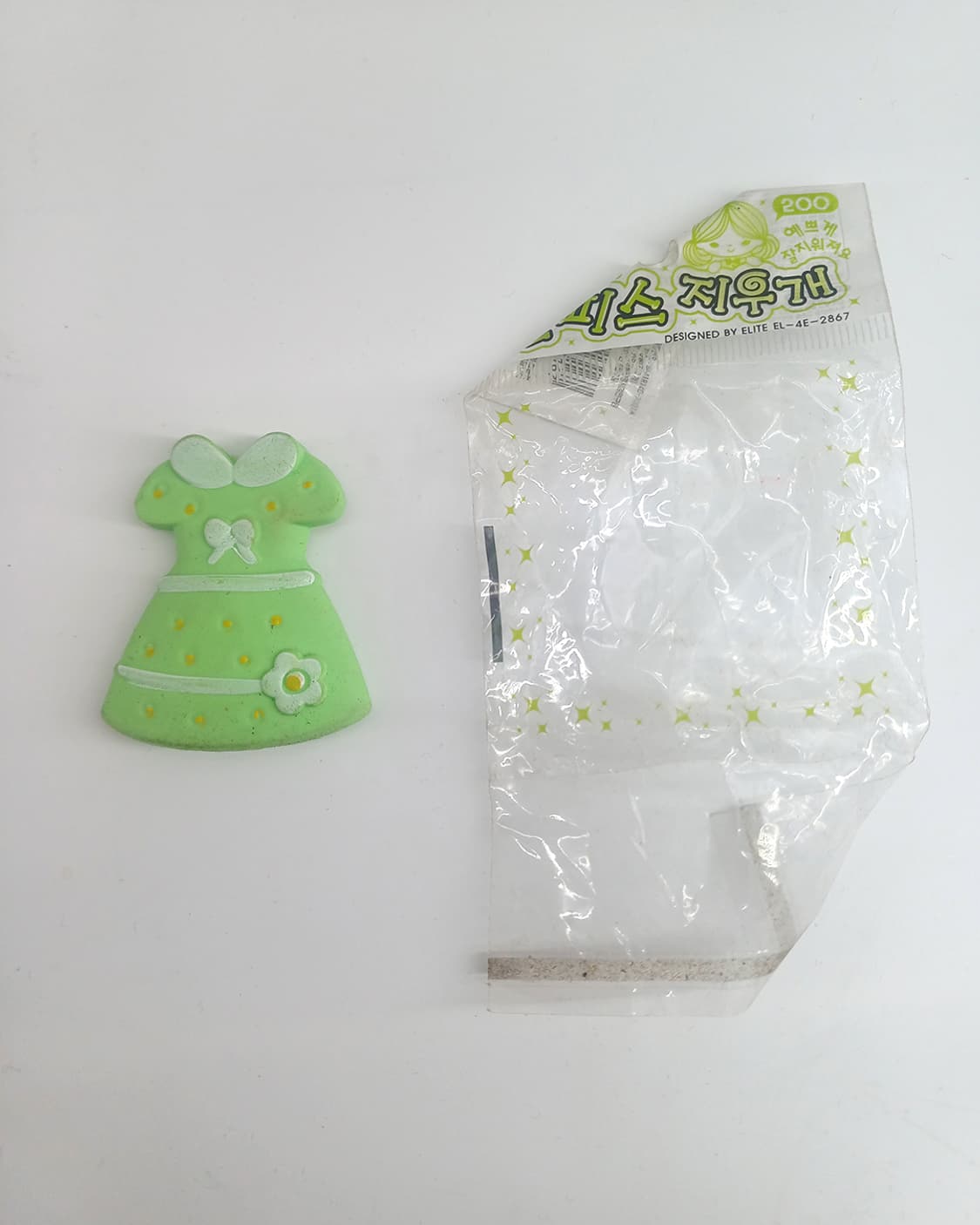 녹색 원피스 지우개 팬시 고전문구 상품이미지3