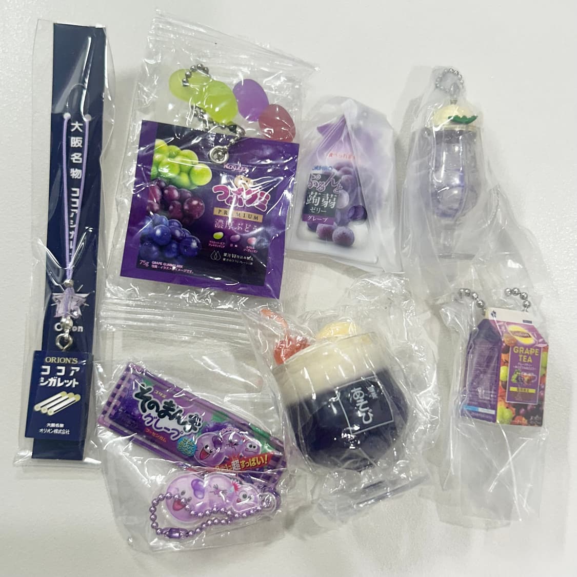 보라 과자 가챠 7개 일괄 상품이미지1