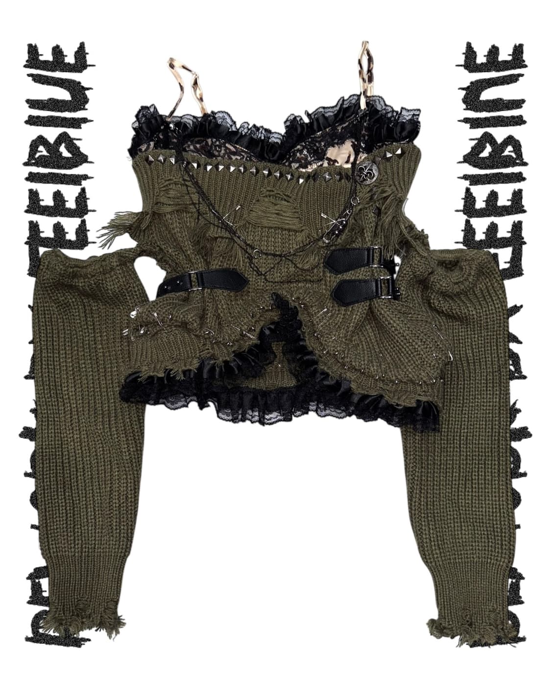 REWORK 032  CHAIN BURN GRUNGE PUNK SET 상품이미지3