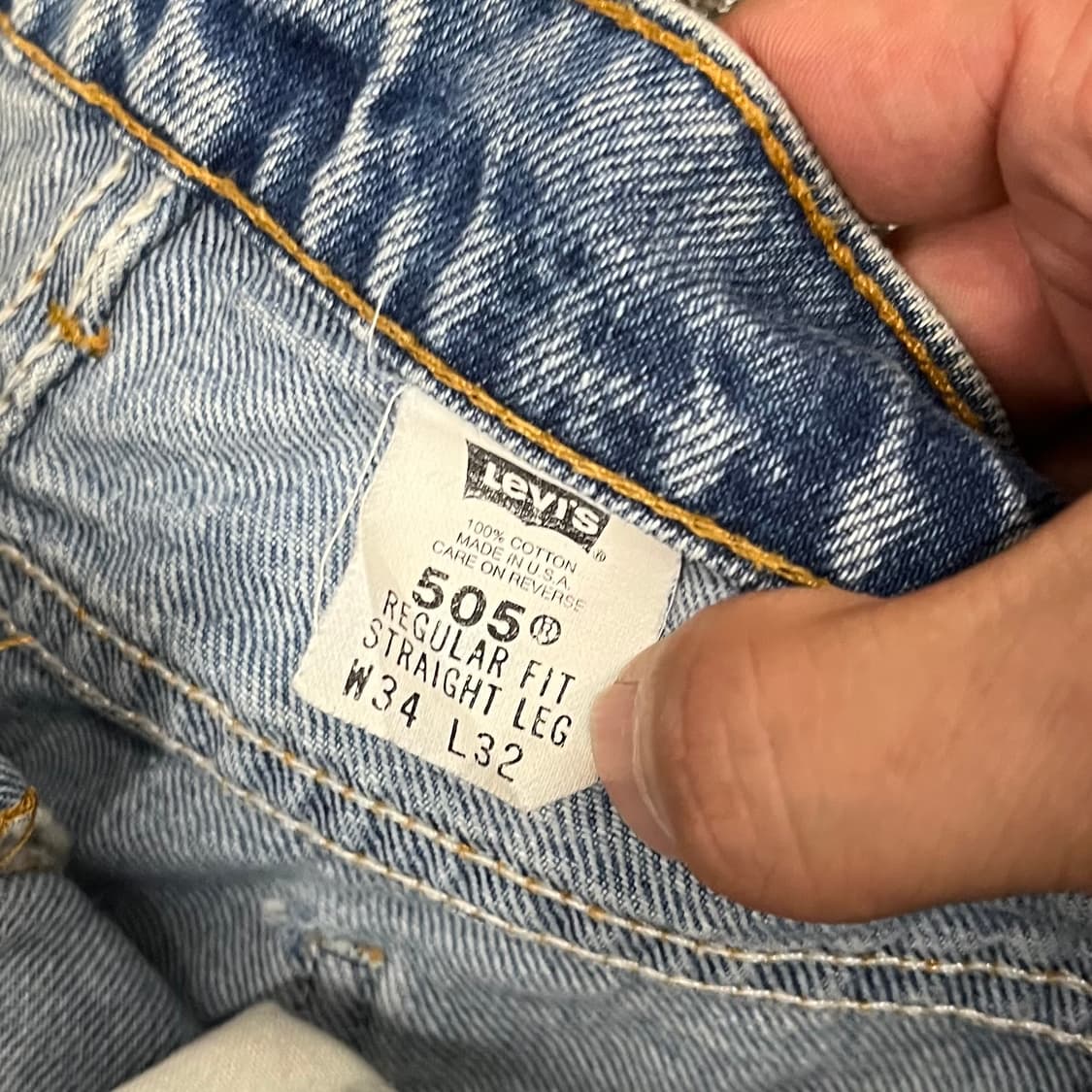 90s USA Levis505 오렌지탭 (30-33“) 상품이미지7