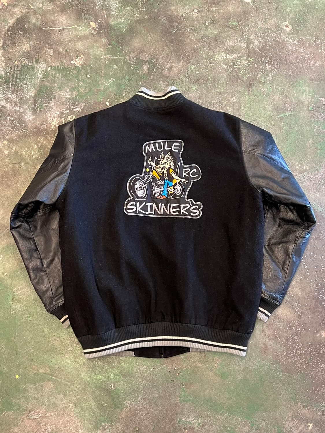 90's 빈티지 바시티 레더 슬리브 USA 자켓 상품이미지10